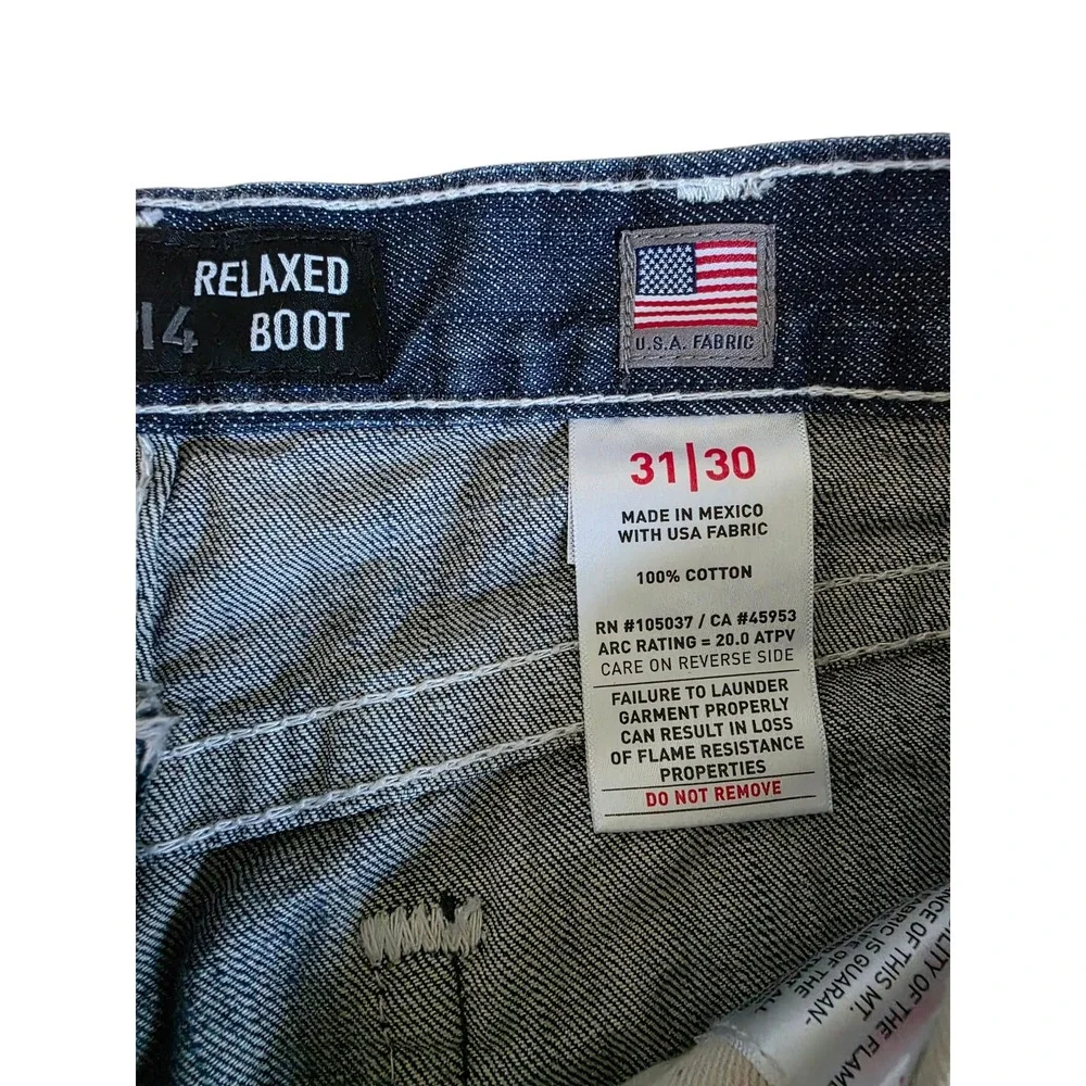 Ariat M4 Relaxed Boot Cut FR Jeans Mens 31x30 Blue Flame Resistant CAT 2 Denim
